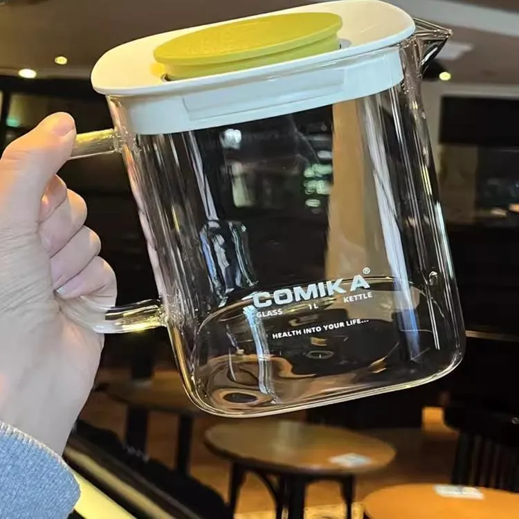 COMIKA玻璃杯养生杯花茶杯煮大容量茶壶泡茶杯茶水分离耐高温水杯