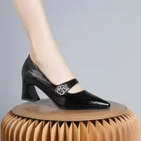 妮彩诗2024年新款欧美浅口性感尖头单鞋纯色简约百搭气质女鞋1323