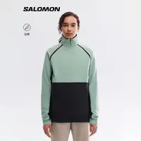salomon萨洛蒙户外男女复古潮流半拉链立领休闲卫衣CIFER HZ TOPU