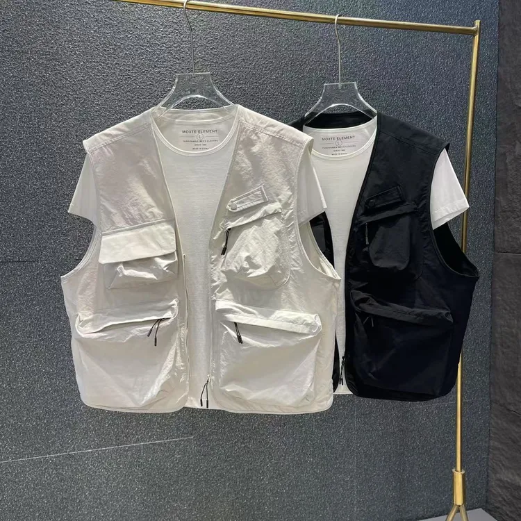 男士夏季工装户外马甲休闲百搭宽松潮流运动个性多口袋韩版马夹