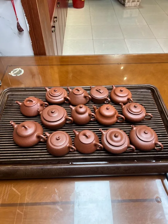 半手工原矿紫砂粗砂24目宝山红降坡水平壶紫砂壶茶具小容量