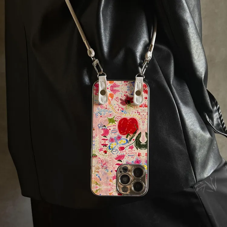 粉伊甸园适用苹果17pro手机壳iphone17新款16小羊皮15开学14防摔