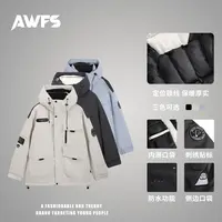 “AW”2025秋冬保暖.千xi同款加厚外套结构宽松棉服冲锋衣Z-81180