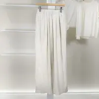 麦迪尚品【夕Y】5091016 春季时尚棉麻阔腿长裤品牌女装