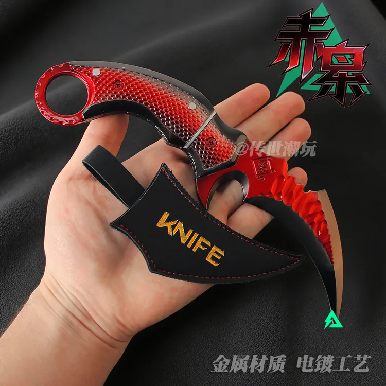 【精工版】三角洲行动周边大号赤枭爪全金属模型游戏道具花式玩具