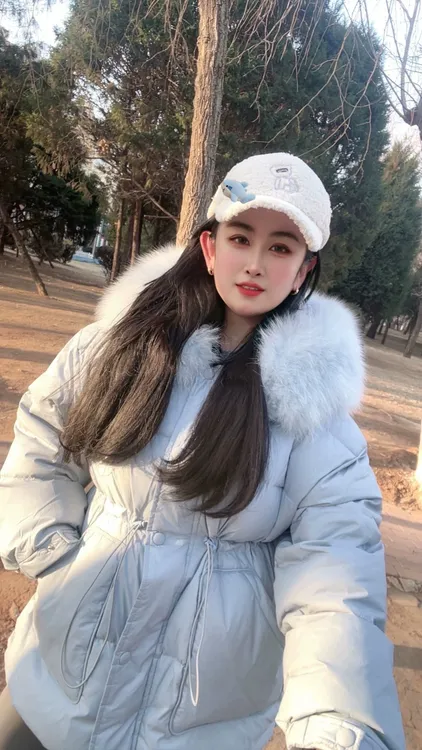 韩国东大门狐狸毛羽绒服