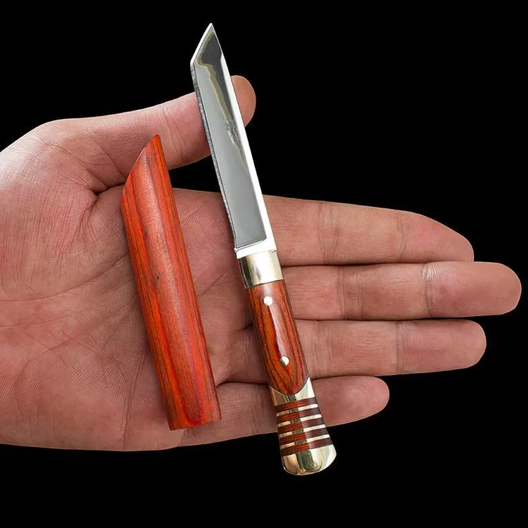 加厚刀头吃肉小刀民族风小刀水果刀烤肉小刀烧烤小刀精美外观便捷