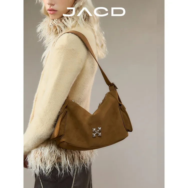 JACD【机能系列】托特包包女式2025新款高级感棕色包包单肩斜挎包