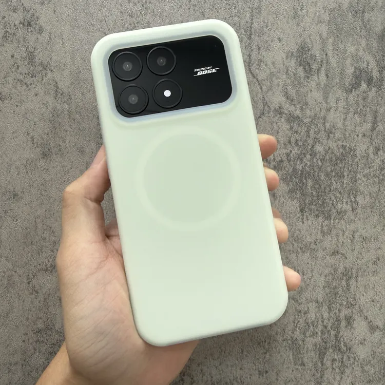 果冻磁吸液态硅胶壳适用红米K70/80/90防摔xiaomi17简约纯色ins软