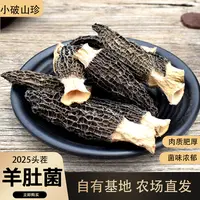 2025头茬干品羊肚菌自有农场自产自销羊肚菌