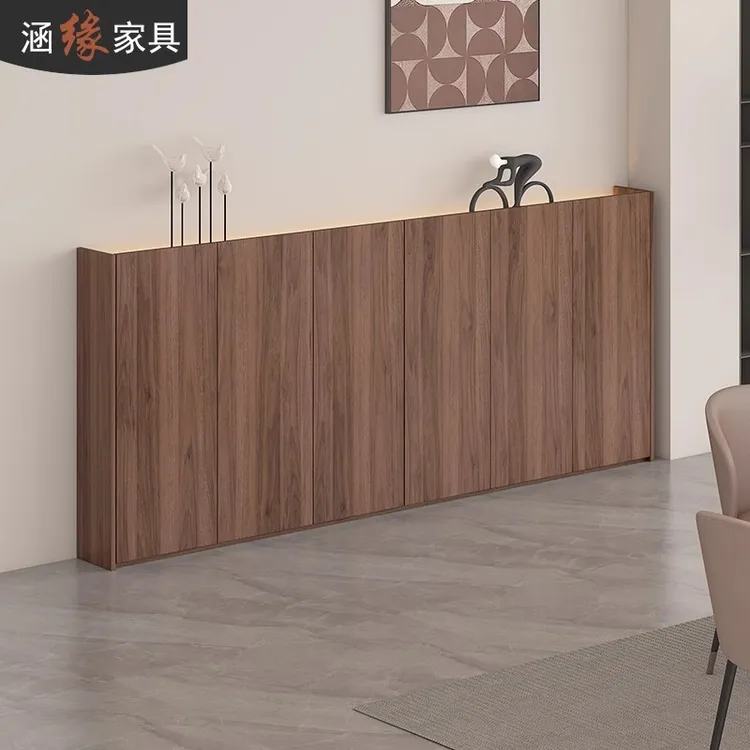 入户玄关柜一体超薄储物餐边柜客厅走廊装饰柜过道窄墙边柜子7K22