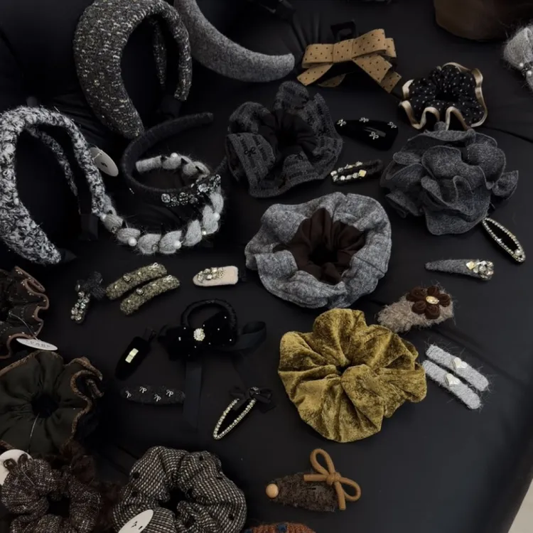 2025秋冬新款韩国发饰小香风气质发绳复古简约设计发圈