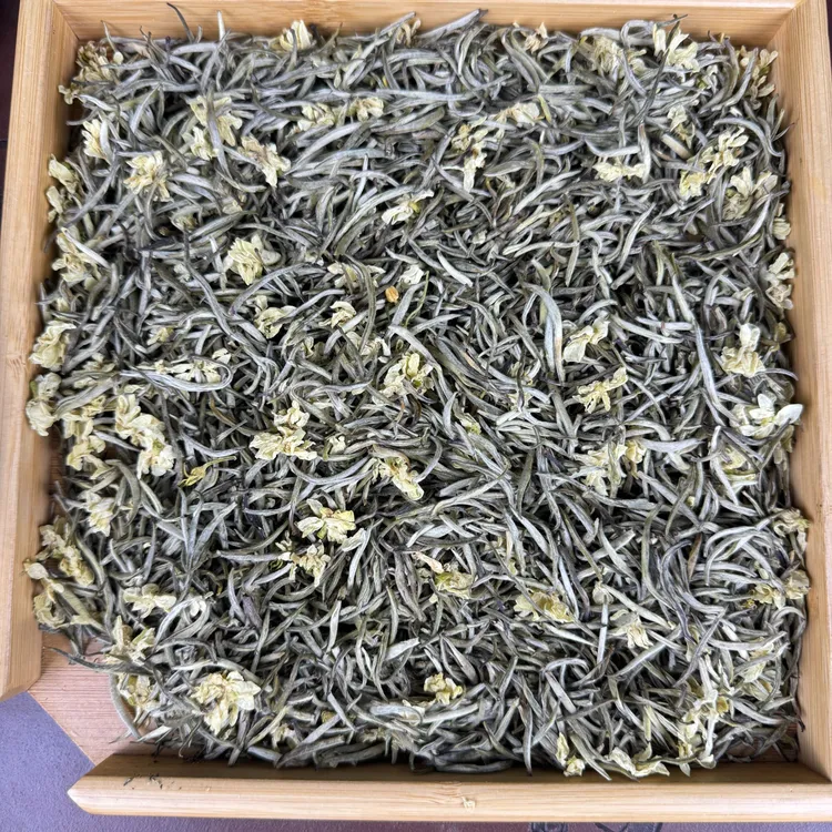 川派【茉莉银针王】2025年新花茶 全芽茉莉飘雪花茶10窨1炒