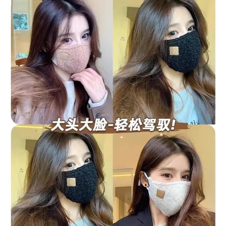 大脸显脸小口罩冬天防风防寒女高颜值2025新款冬季保暖防晒防冻脸