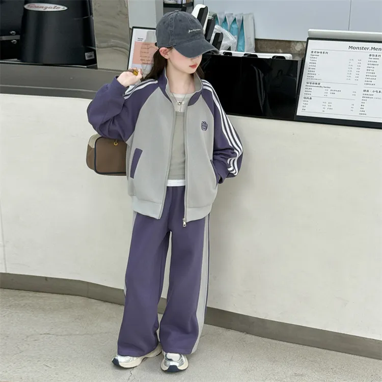 女童套装秋装6-12岁潮款儿童卫衣休闲两件套春秋季洋气韩版中大童