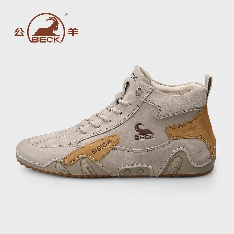 BECK/公羊秋冬款头层皮鞋真皮透气男鞋意大利休闲皮鞋一脚蹬5161