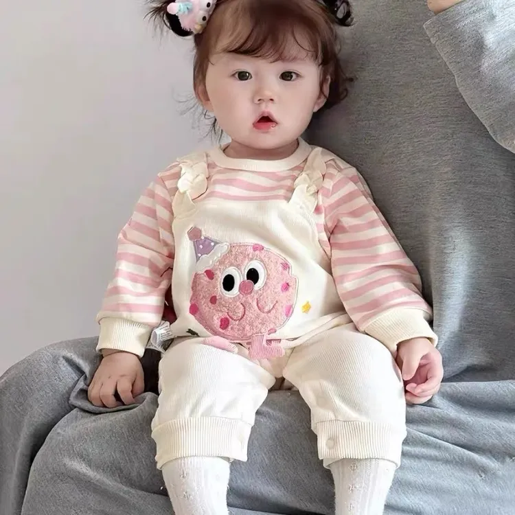婴儿衣服秋装婴幼儿连体衣公主宝宝超萌可爱哈衣春秋季卫衣外出服