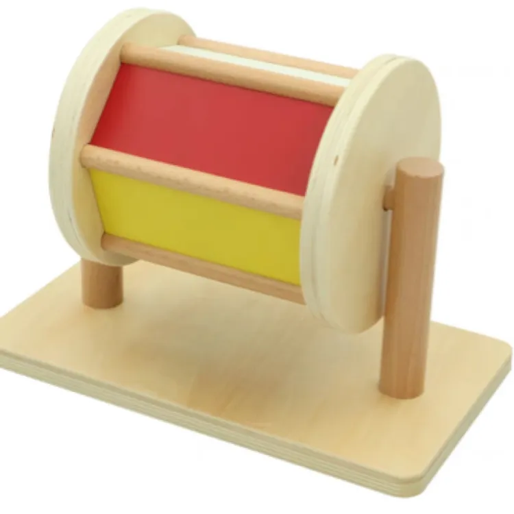 蒙氏早教木制纺织鼓