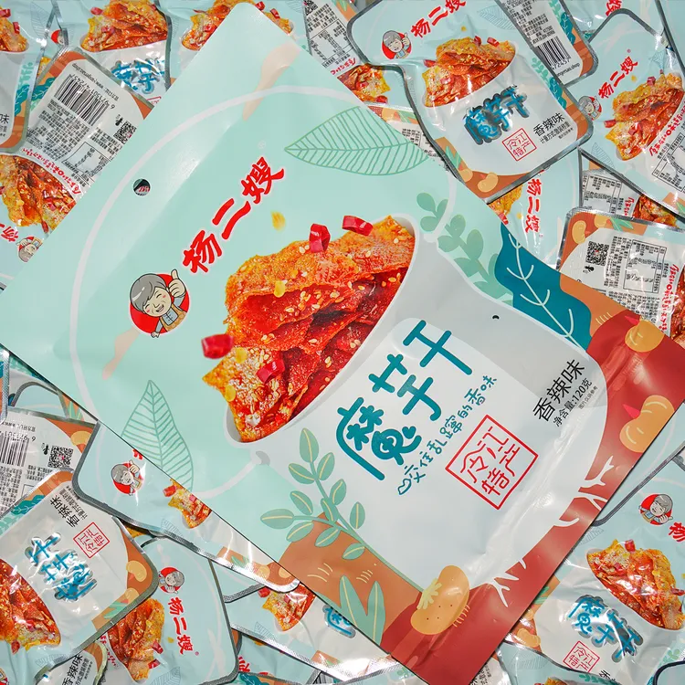 杨二嫂香辣魔芋干麻辣零食小吃解馋魔芋爽素毛肚湖南辣条特产