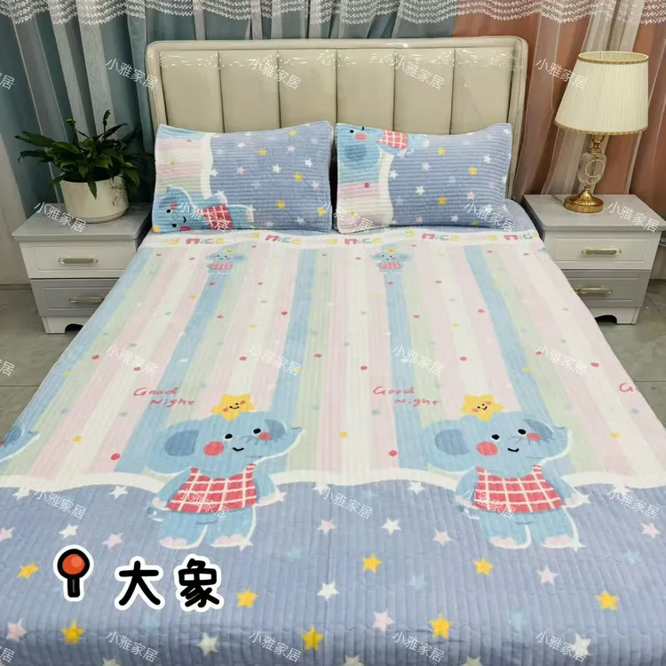 【秋冬款年奶宝宝绒】升级宝宝绒床盖加厚加密可机洗不掉毛【±5cm】