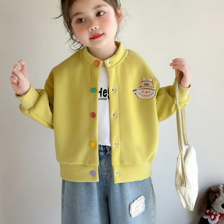 儿童衣服童装上衣外套儿童洋气童装女童春秋秋装秋款时尚开春秋女