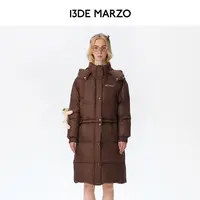 13DE MARZO男女同款2025秋冬新款基础长款外套可拆卸保暖专柜同款