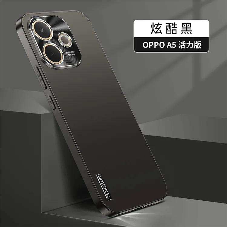 oppoA5活力版手机壳新款PKV110磨砂金属镜头防摔保护套全包边适用