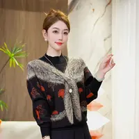 【暗香绘墨】2025秋冬新款抗起球针织毛衣含绵羊毛保暖简约套头气质