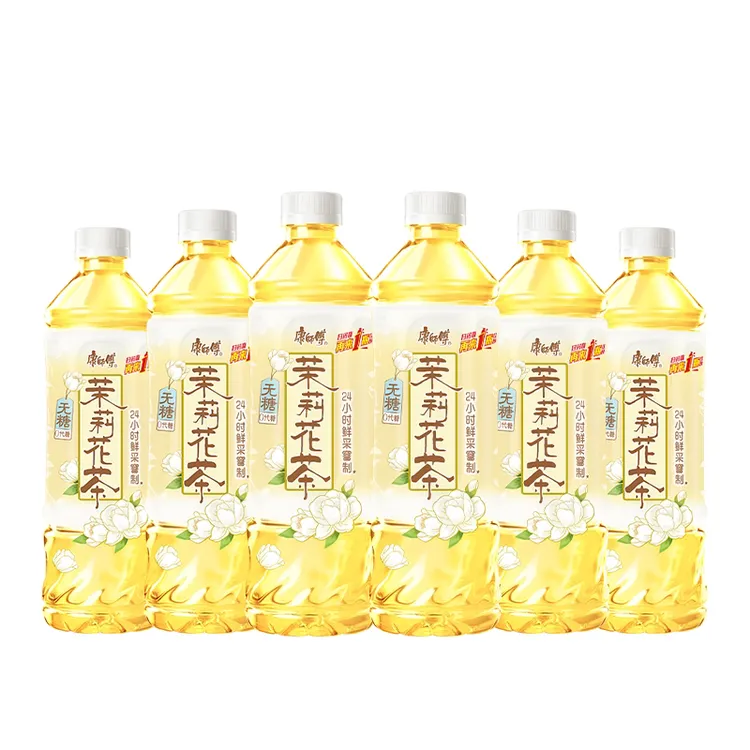 【茉莉花茶】康师傅茉莉花茶无糖茉莉花茶饮料6瓶装500ML