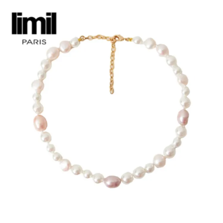 合金仿珍珠项链 阿玛施limil丽米儿优雅精致气质项链配饰9900030