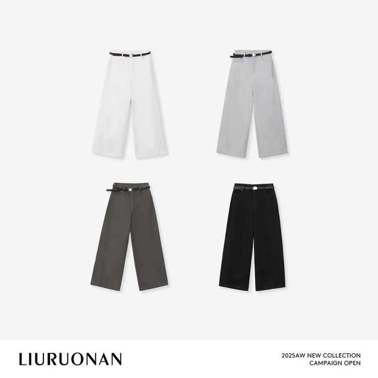 LIURUONAN 25WIN【万众期待加厚牛仔裤】冬季加绒休闲长裤/配腰带