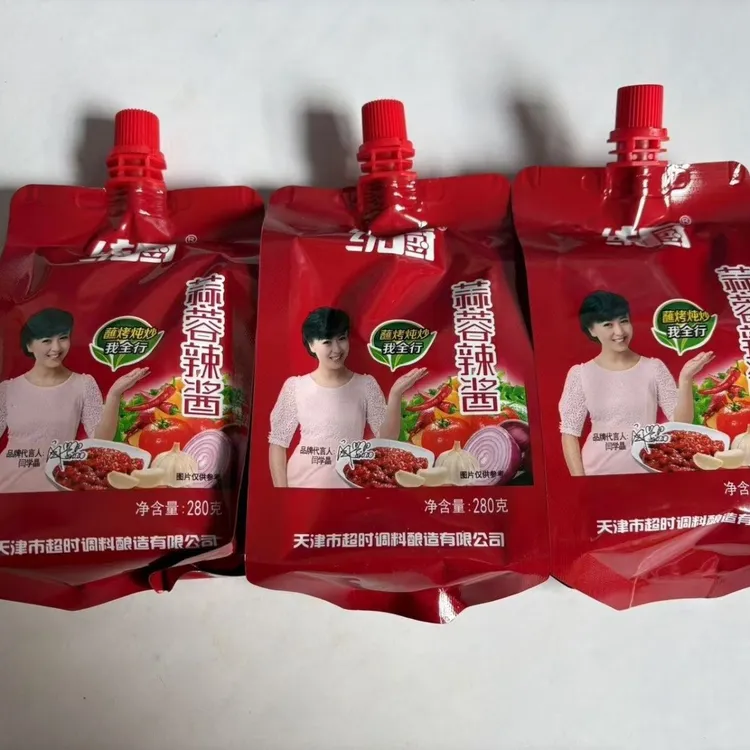 天津统厨蒜蓉辣酱280g家用烤肉专用料煎饼果子酱包邮闫学晶烤茄子