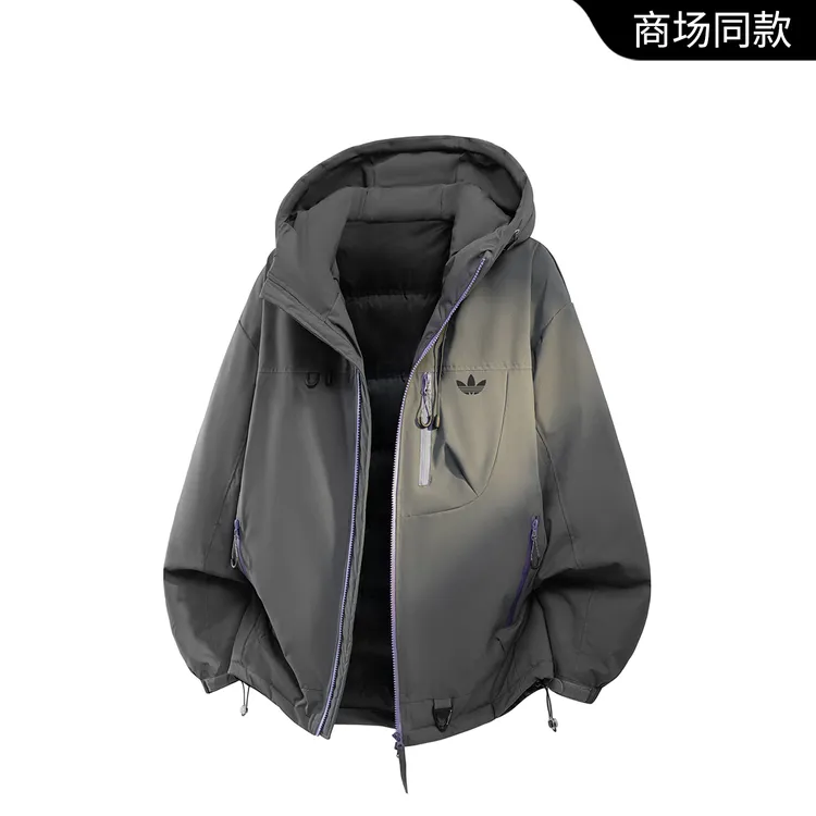 【官方奥特莱斯】情侣羽绒服男冬季2025新款户外冲锋衣加厚连帽外套