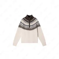 2025秋冬新款百搭费尔岛系列100羊毛（装饰线除外）针织衫W537