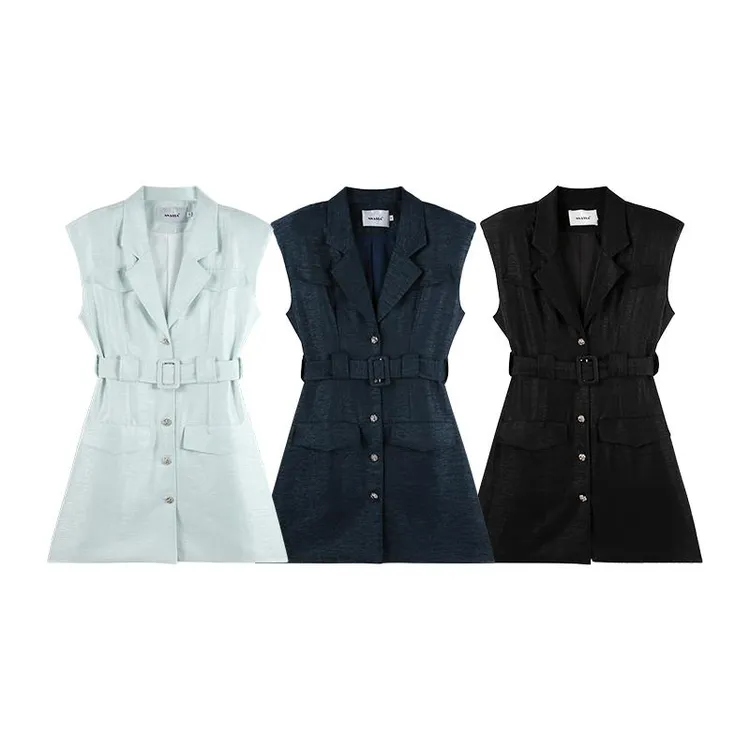 「海港风情」2024美式复古工装设计感连衣裙HBZC621040 nnassa