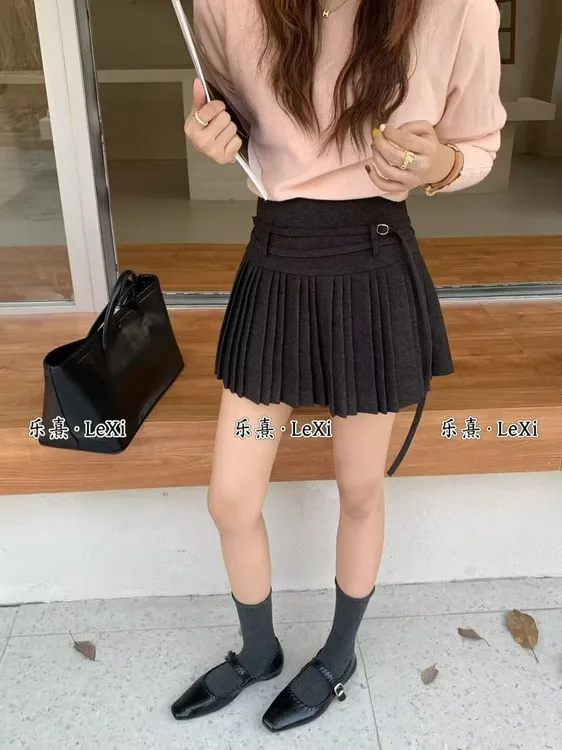 【百褶裙】高腰百搭时尚半身裙