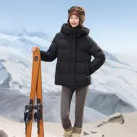 TFK羽绒服短款时尚女士连帽加厚保暖冬季HD5046