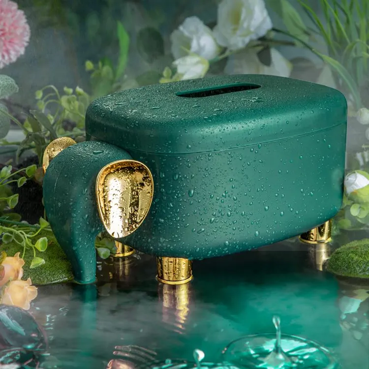 桌面纸巾盒高档轻奢抽纸盒家用客厅餐巾纸茶几创意装饰摆件收纳盒