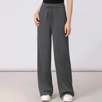 【商场同款】2025秋季新款松紧腰系带抽绳休闲直筒长裤子女5100586