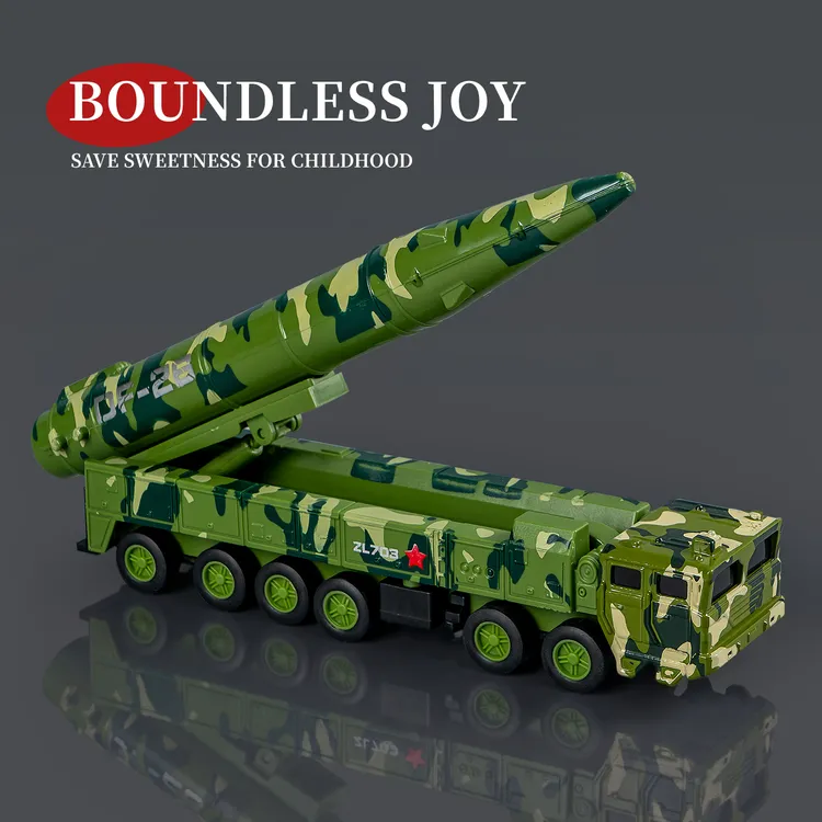 仿真导弹车模型玩具摆件儿童3-6岁大号导弹车玩具车摆地摊儿童