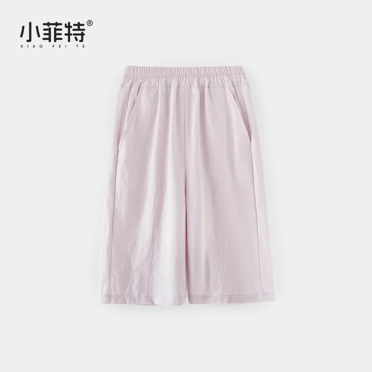 小菲特夏季新款女童休闲百搭薄款七分裤儿童直筒裤子HNKX51323