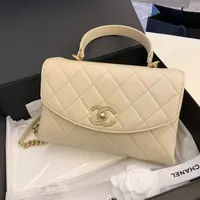 95新 Chanel/香奈儿 多多奢品/香奈儿cc口盖风琴包/98新包展