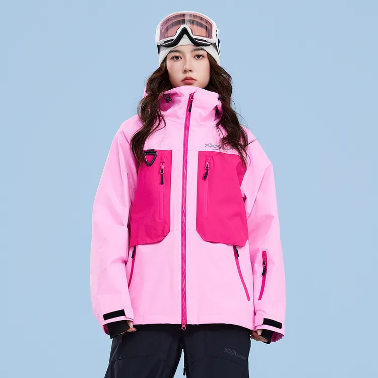 XXXsnow26款单板滑雪服女滑雪衣3L男加棉双板情侣压胶防寒外套