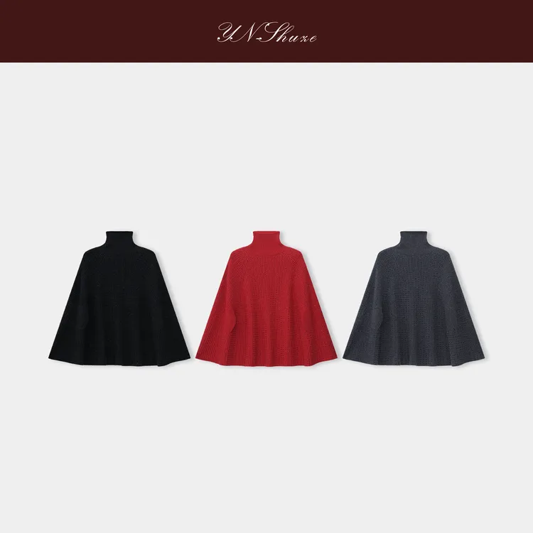 YN-SHUZE【星寂】高领亮片美利奴羊毛显瘦毛衣SZ-YNB-65202