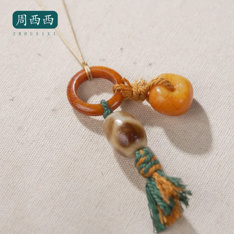 周西西精美珠宝玛瑙挂件经典气质时尚百搭款多样性发货19558