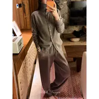 RRB Design 羊绒羊毛混纺慵懒高级感休闲保暖显瘦秋冬毛织两件套