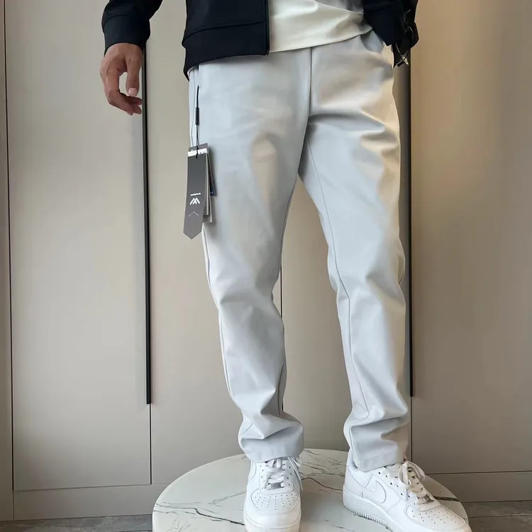 简约风！直筒裤！春秋款男士舒适立体弹力透气纯色修身休闲运动裤