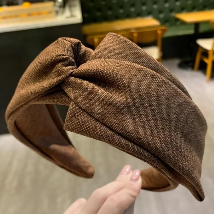 高颅顶显脸小发箍网红2025年新款韩国气质交叉宽边头箍压发夹发卡