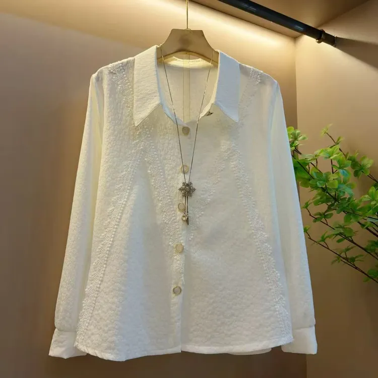 洋气气质休闲秋季女款百搭气质小众翻领设计感上衣（长59左右）