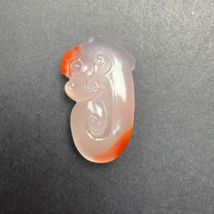 精工冰飘仿古龙玉猪龙南红